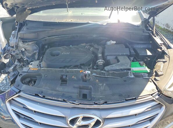 5XYZWDLA8HG478108 2017 HYUNDAI SANTA Charcoal Widok komory silnika