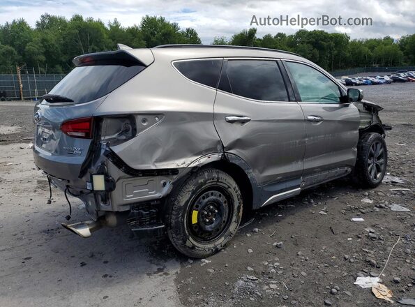 5XYZWDLA8JG505488 2018 HYUNDAI SANTA Gray Trasero derecho