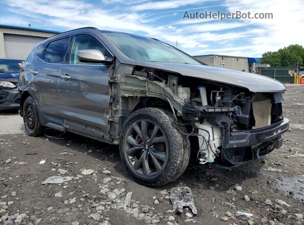 5XYZWDLA8JG505488 2018 HYUNDAI SANTA Gray Delantero derecho