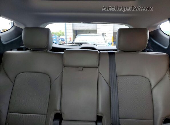 5XYZWDLA8JG505488 2018 HYUNDAI SANTA Gray Vista de los asientos traseros