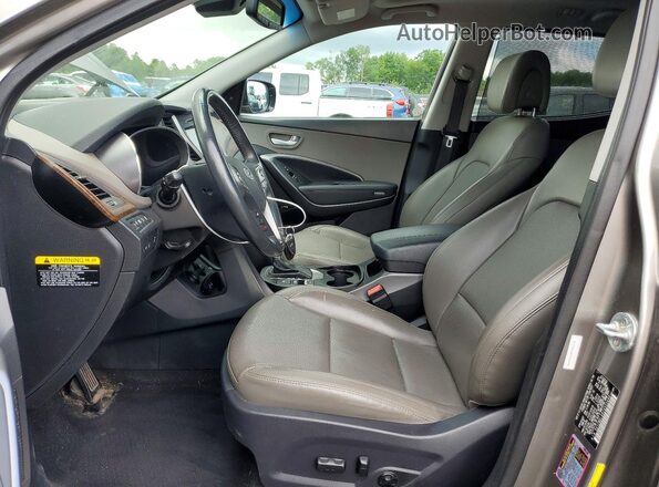 5XYZWDLA8JG505488 2018 HYUNDAI SANTA Gray Vista interior delantera
