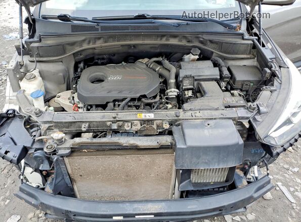 5XYZWDLA8JG505488 2018 HYUNDAI SANTA Gray Vista del compartimento del motor