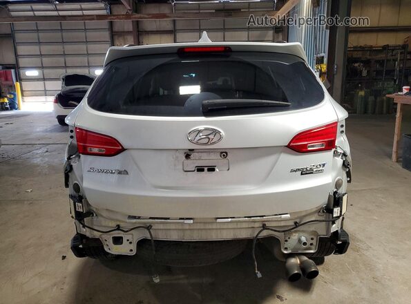 5XYZWDLA9GG363046 2016 HYUNDAI SANTA Silver Rear view