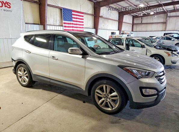 5XYZWDLA9GG363046 2016 HYUNDAI SANTA Silver Front right