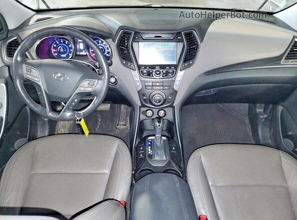 5XYZWDLA9GG363046 2016 HYUNDAI SANTA Silver Dashboard view