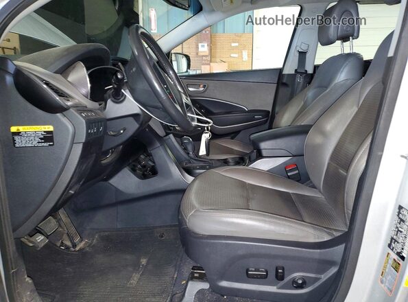 5XYZWDLA9GG363046 2016 HYUNDAI SANTA Silver Front interior view