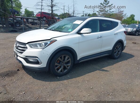 5XYZWDLA9JG549452 2018 HYUNDAI SANTA FE SPORT Белый Передняя левая четверть