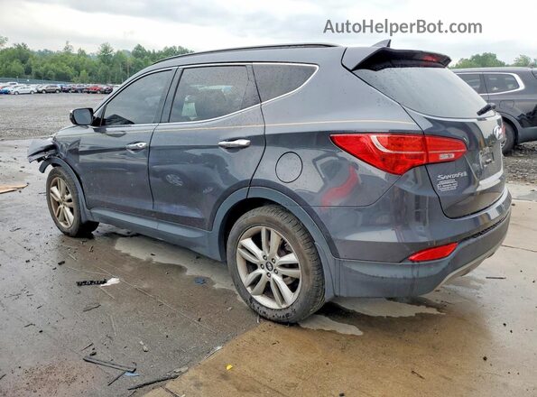 5XYZWDLAXGG358180 2016 HYUNDAI SANTA Charcoal Rear left