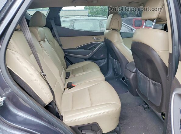 5XYZWDLAXGG358180 2016 HYUNDAI SANTA Charcoal Rear interior view