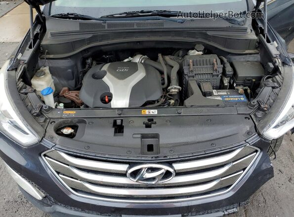 5XYZWDLAXGG358180 2016 HYUNDAI SANTA Charcoal Engine compartment view