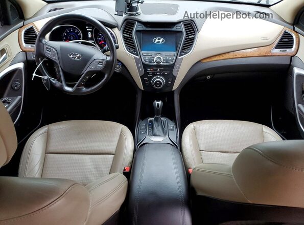 5XYZWDLAXGG358180 2016 HYUNDAI SANTA Charcoal Dashboard view