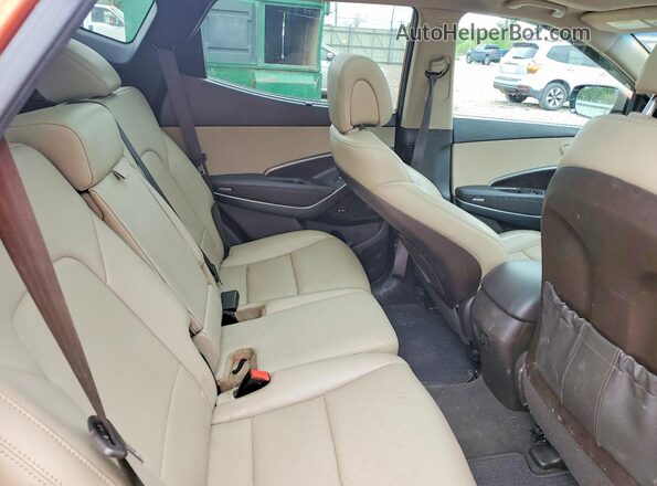 5XYZWDLAXJG520719 2018 HYUNDAI SANTA Orange Вид задньої частини салону