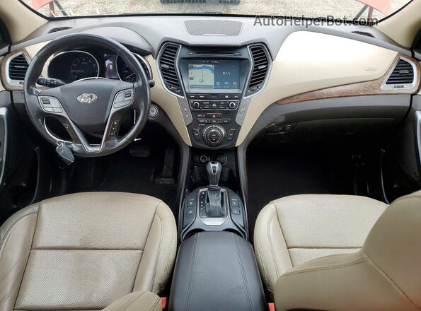 5XYZWDLAXJG520719 2018 HYUNDAI SANTA Orange Вид панелі приладів
