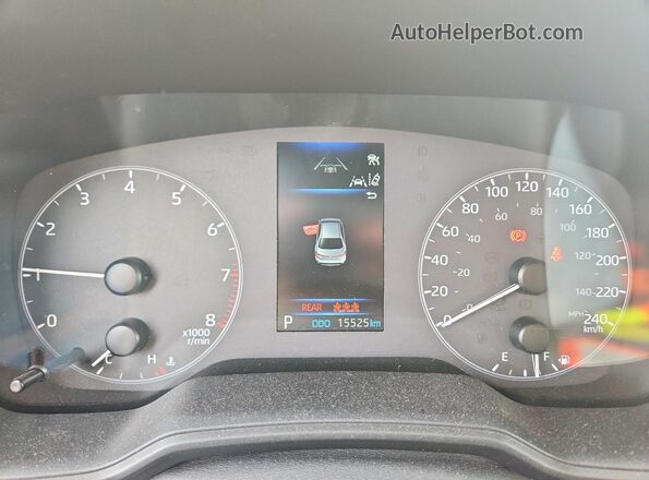 5YFB4MBE1SP237456 2025 TOYOTA COROLLA Black Вид щитка приладів