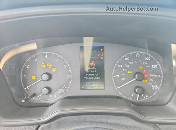 5YFB4MDE0PP035714 2023 TOYOTA COROLLA Серый Вид щитка приборов