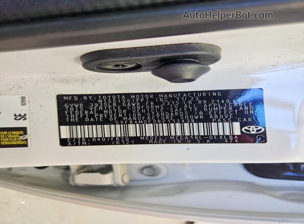 5YFB4MDE0RP112438 2024 TOYOTA COROLLA White Engine compartment view