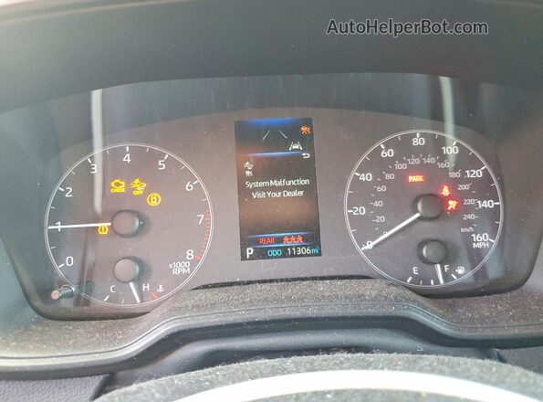 5YFB4MDE0SP242497 2025 TOYOTA COROLLA Black ხელსაწყოთა პანელის ხედი