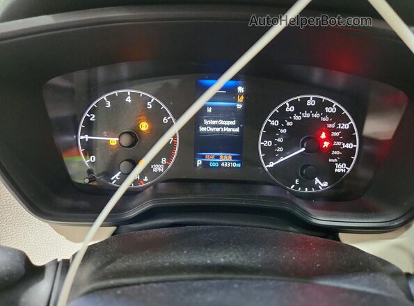 5YFB4MDE0SP326805 2025 TOYOTA COROLLA White ხელსაწყოთა პანელის ხედი