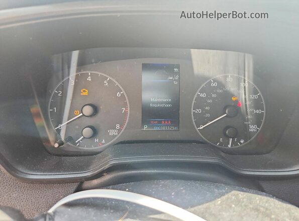 5YFB4MDE1PP044793 2023 TOYOTA COROLLA Silver ხელსაწყოთა პანელის ხედი