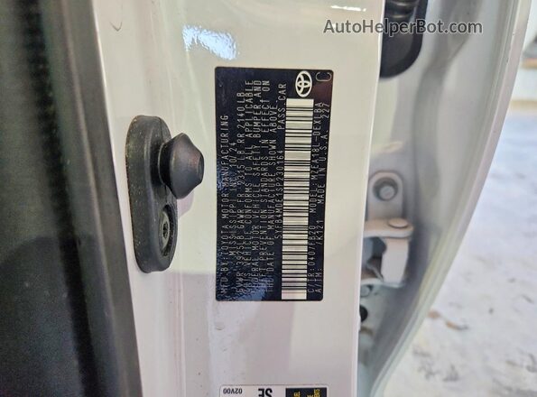 5YFB4MDE1SP230164 2025 TOYOTA COROLLA White VIN კოდის სტიკერის ხედი