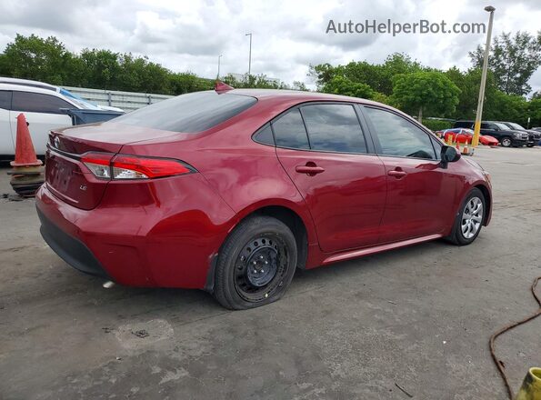 5YFB4MDE2SP288302 2025 TOYOTA COROLLA Burgundy Tył prawy