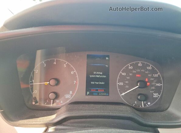 5YFB4MDE2SP309908 2025 TOYOTA COROLLA Blue Instrument cluster view