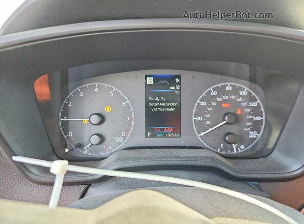 5YFB4MDE2SP317622 2025 TOYOTA COROLLA White Instrument cluster view