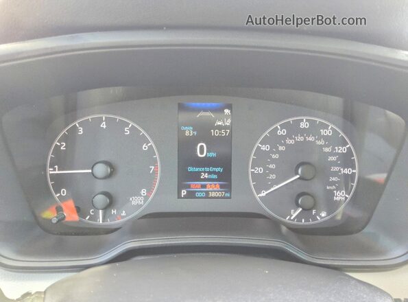 5YFB4MDE2SP355948 2025 TOYOTA COROLLA Blue Instrument cluster view