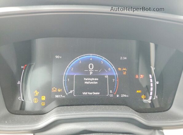 5YFB4MDE2TP399059 2026 TOYOTA COROLLA Black Սարքավորումների վահանակի տեսք