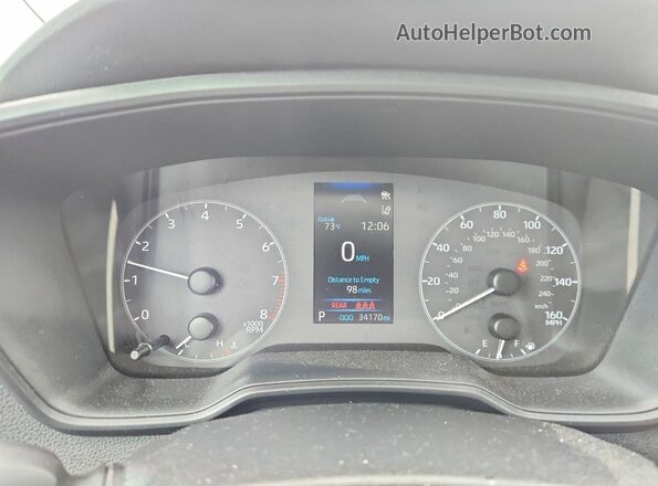 5YFB4MDE3SP290768 2025 TOYOTA COROLLA Silver ხელსაწყოთა პანელის ხედი