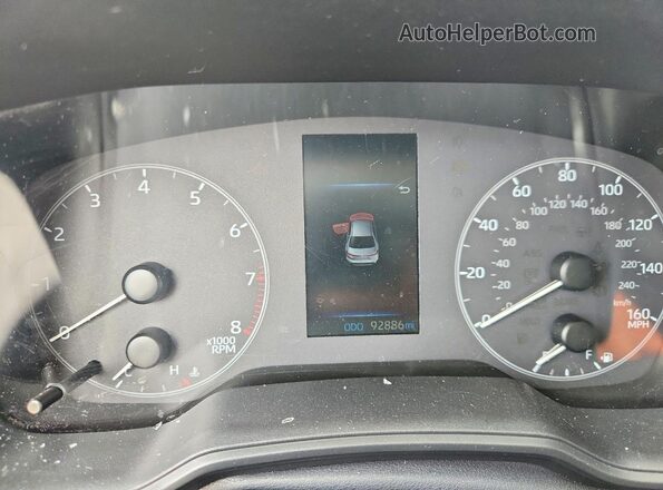 5YFB4MDE4PP016342 2023 TOYOTA COROLLA Silver Vista del cuadro de instrumentos