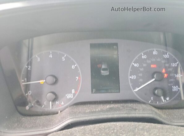 5YFB4MDE4SP249338 2025 TOYOTA COROLLA Red Instrument cluster view