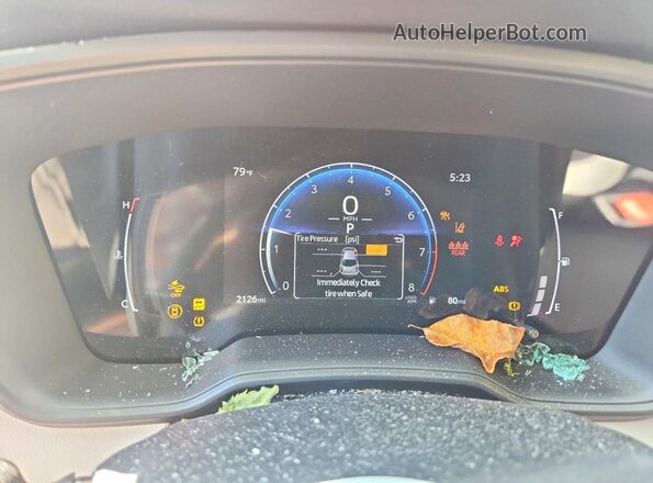 5YFB4MDE4TP462047 2026 TOYOTA COROLLA White Vista del cuadro de instrumentos