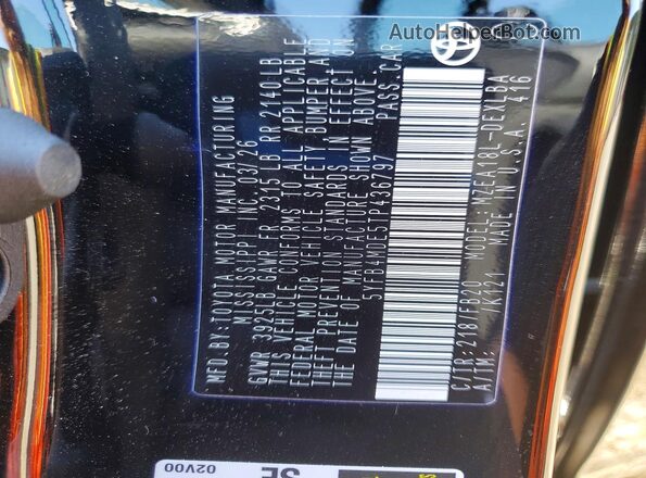 5YFB4MDE5TP436797 2026 TOYOTA COROLLA Black Vista del compartimento del motor
