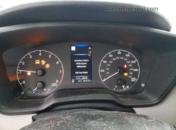 5YFB4MDE6SP338232 2025 TOYOTA COROLLA Gray Vista del cuadro de instrumentos