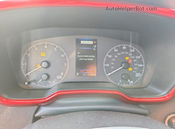 5YFB4MDE7PP012396 2023 TOYOTA COROLLA Серебряный Вид щитка приборов