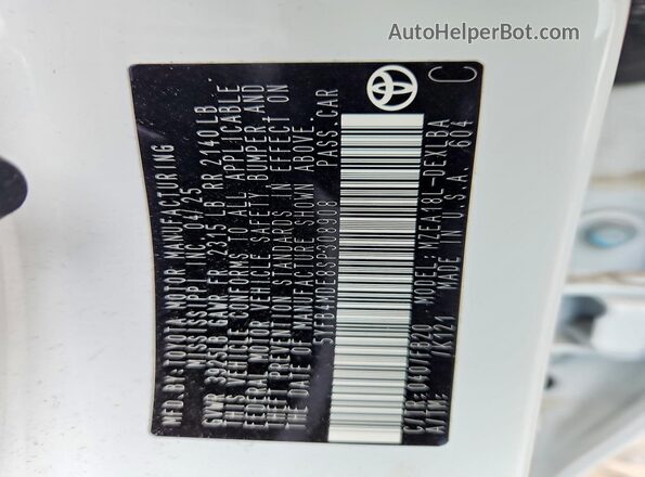 5YFB4MDE8SP308908 2025 TOYOTA COROLLA White Engine compartment view