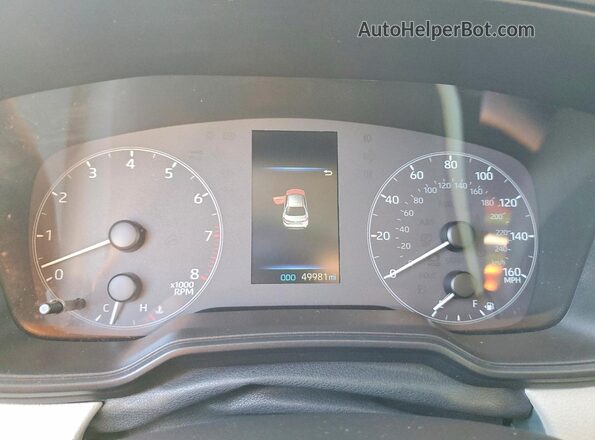 5YFB4MDE8SP325451 2025 TOYOTA COROLLA Серебряный Вид щитка приборов
