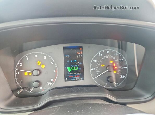 5YFB4MDE8SP349930 2025 TOYOTA COROLLA Gray Widok zestawu wskaźników