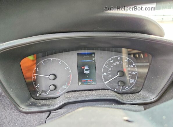 5YFB4MDE9SP251909 2025 TOYOTA COROLLA White Вид щитка приладів
