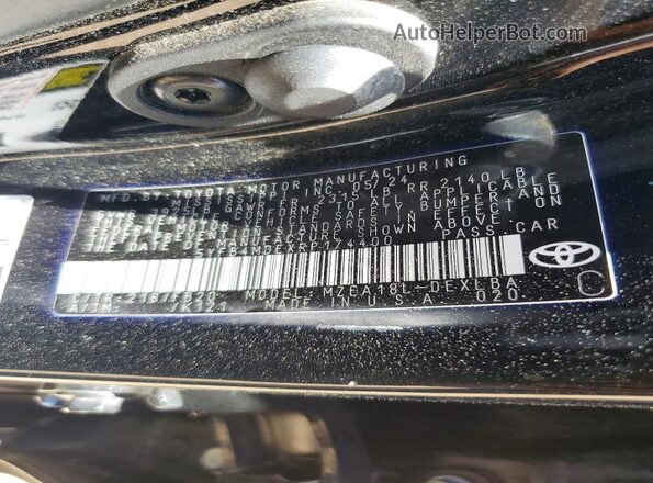 5YFB4MDEXRP174400 2024 TOYOTA COROLLA Black ძრავის განყოფილების ხედი