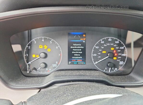 5YFB4MDEXSP233077 2025 TOYOTA COROLLA Черный Вид щитка приборов