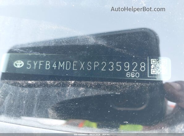 5YFB4MDEXSP235928 2025 TOYOTA COROLLA White Engine compartment view