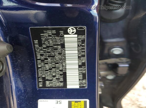 5YFB4MDEXTP370845 2026 TOYOTA COROLLA Blue Շարժիչի բաժամունքի տեսք