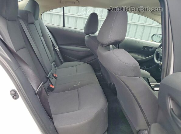 5YFBPMBE6NP343610 2022 TOYOTA COROLLA White უკანა სავარძლების ხედი
