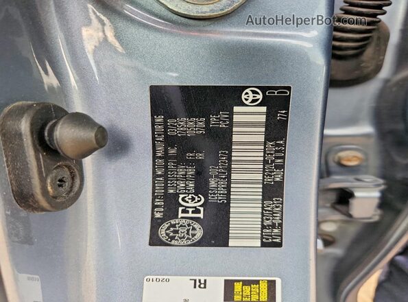 5YFBPRBE4LP123473 2020 TOYOTA COROLLA Синий Вид наклейки с VIN-кодом