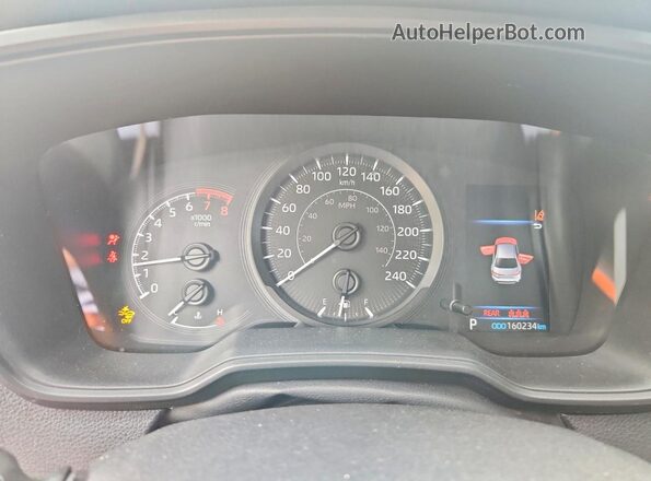 5YFBPRBE4LP123473 2020 TOYOTA COROLLA Синий Вид щитка приборов