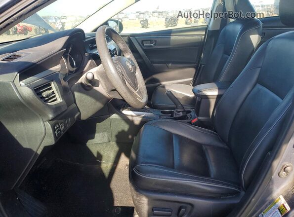 5YFBPRHE0GP514861 2016 TOYOTA COROLLA Charcoal წინა სალონის ხედი