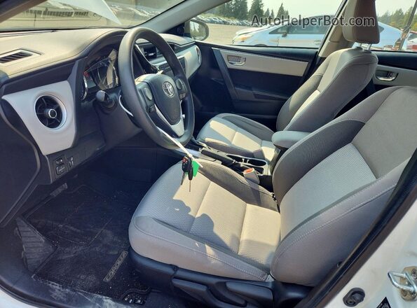 5YFBPRHE6KP905344 2019 TOYOTA COROLLA White წინა სალონის ხედი