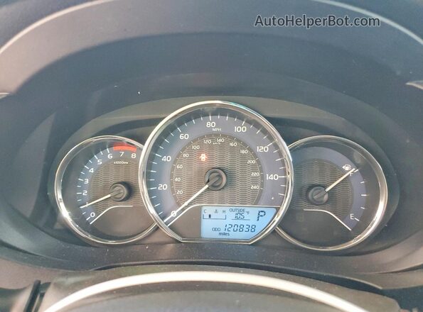 5YFBPRHEXGP383096 2016 TOYOTA COROLLA White Instrument cluster view